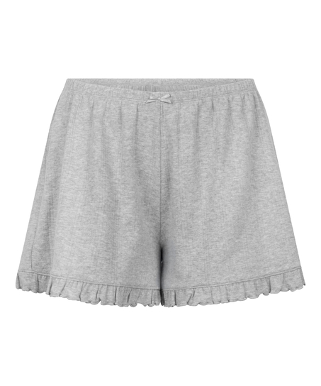 Short Pointelle, Gray