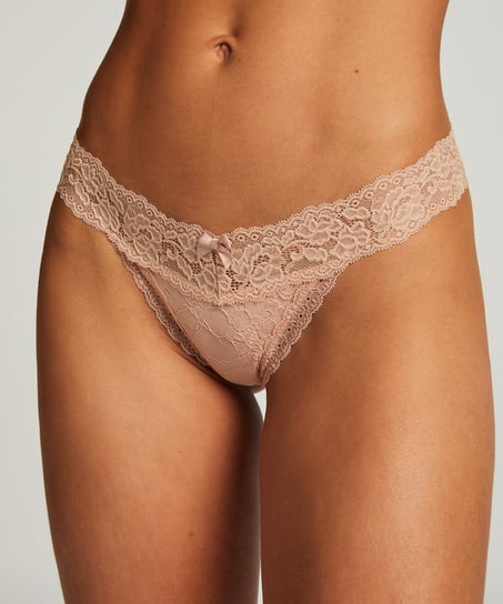 Madison Extra Low Thong, Beige