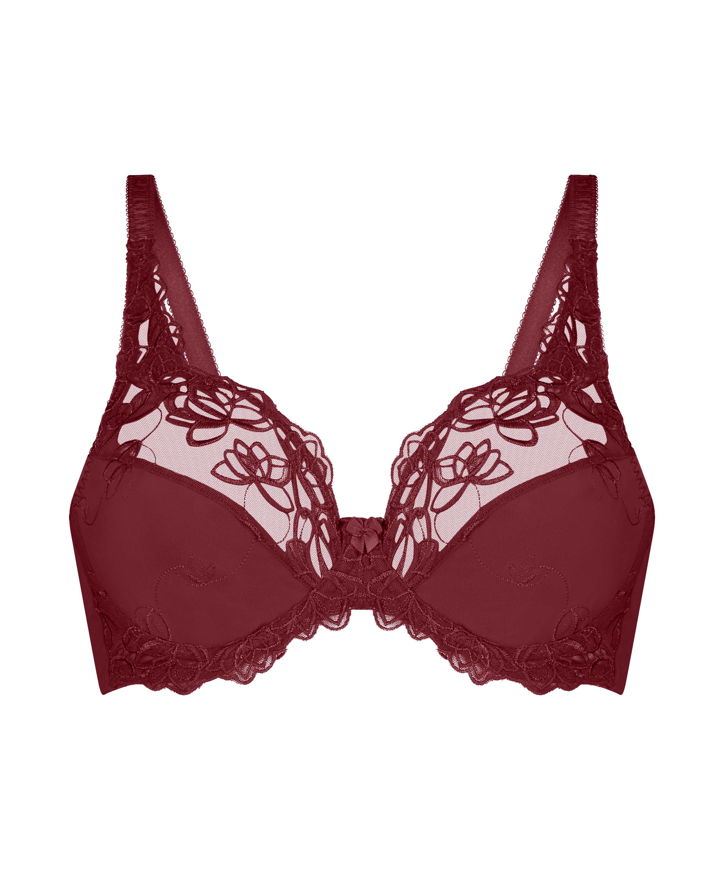 Diva Non-Padded Underwired Bra, Red