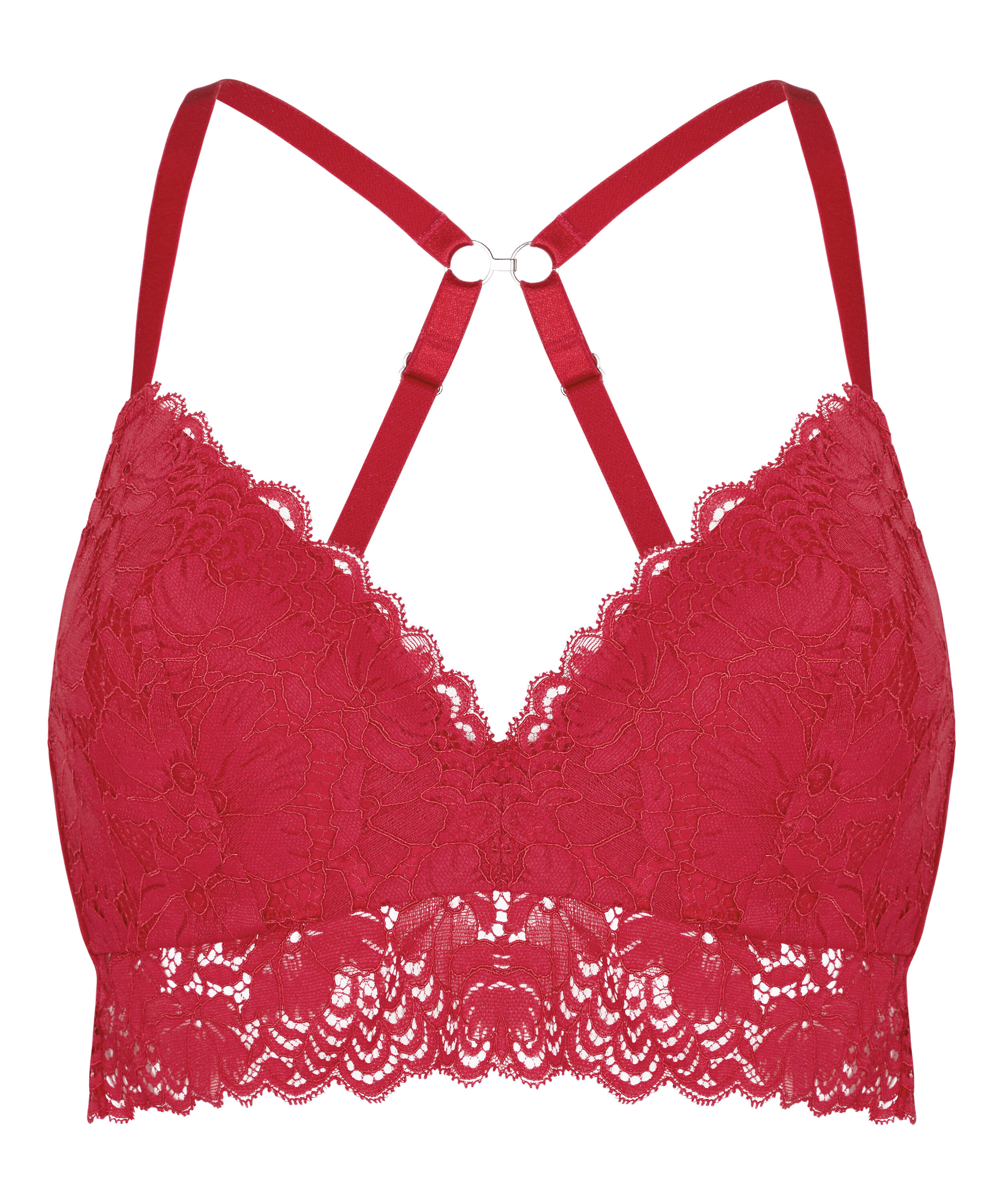 Andrea Padded Non-Wired Bra, Red
