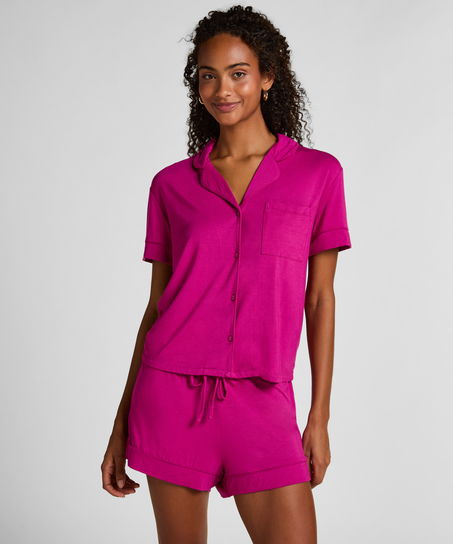Essential Jersey Short-Sleeved Jacket, Pink