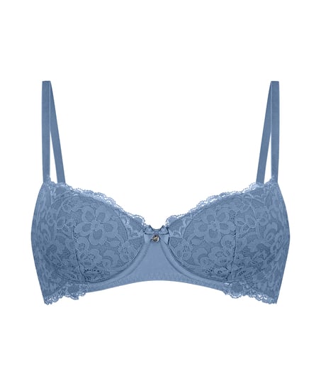 Marine Padded Underwired Bra, Blue