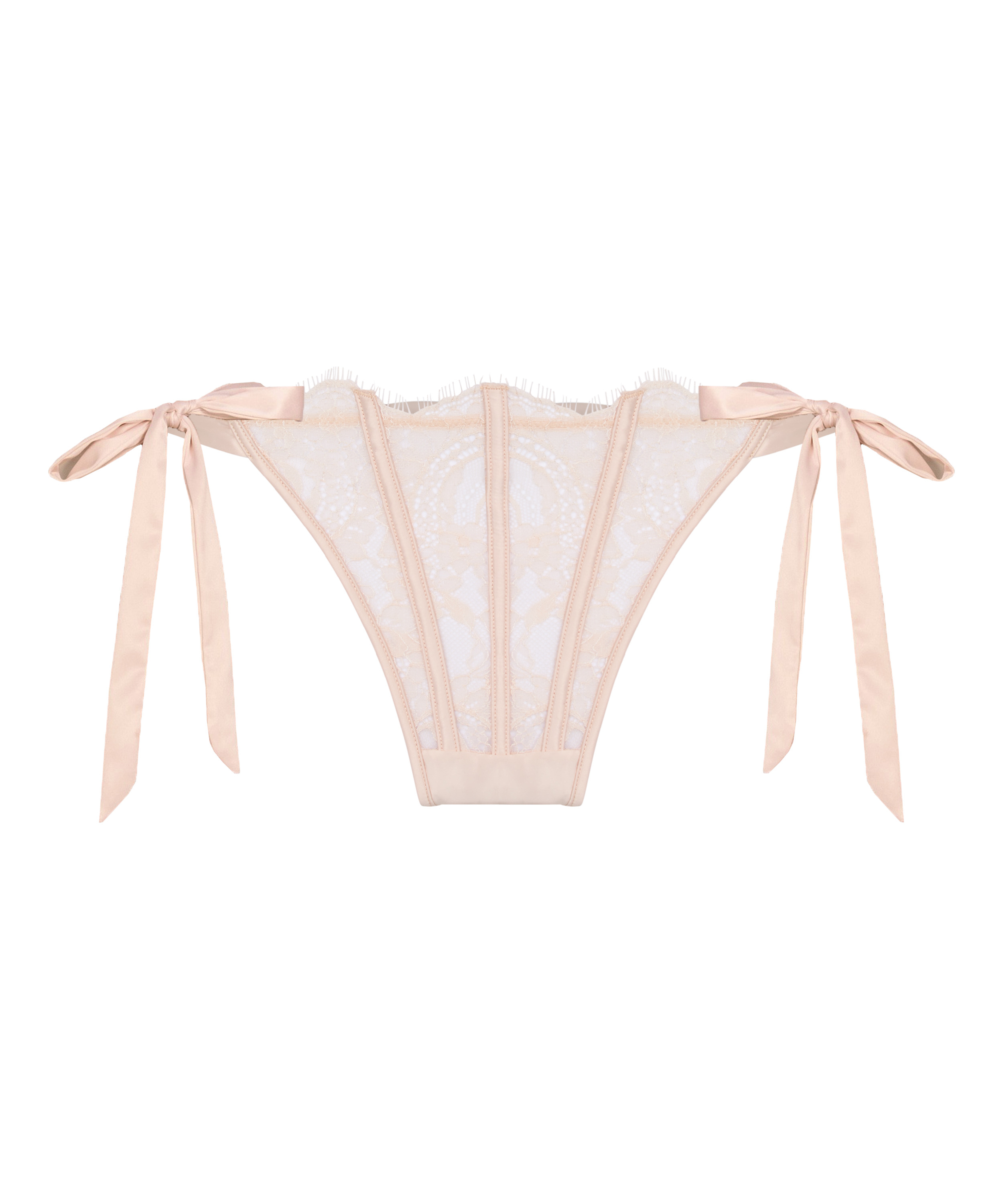 Highleg Thong Sylvia, Beige, main