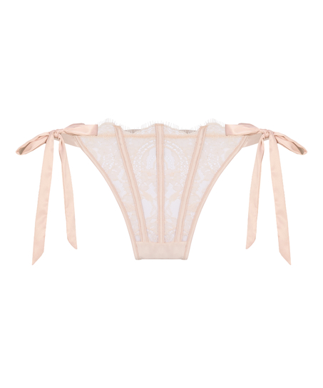 Highleg Thong Sylvia, Beige