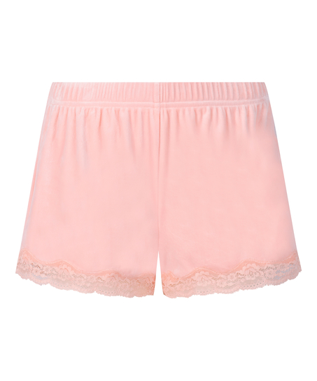 Short Velours Lace, Pink