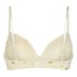 Plunge Padded Underwired Bra, White
