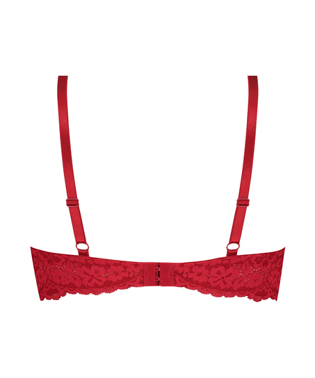 Rose Non-Padded Underwired Bra, Red
