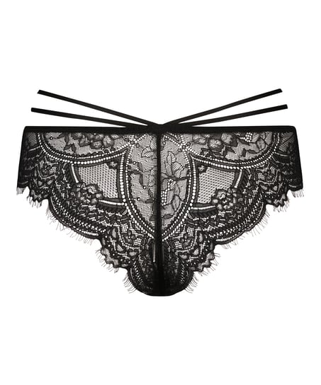 Sian High Cut Brazilian, Black
