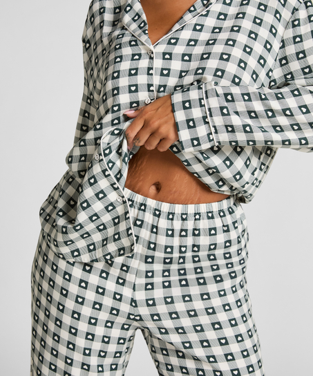 Pyjamaset Twill, Green
