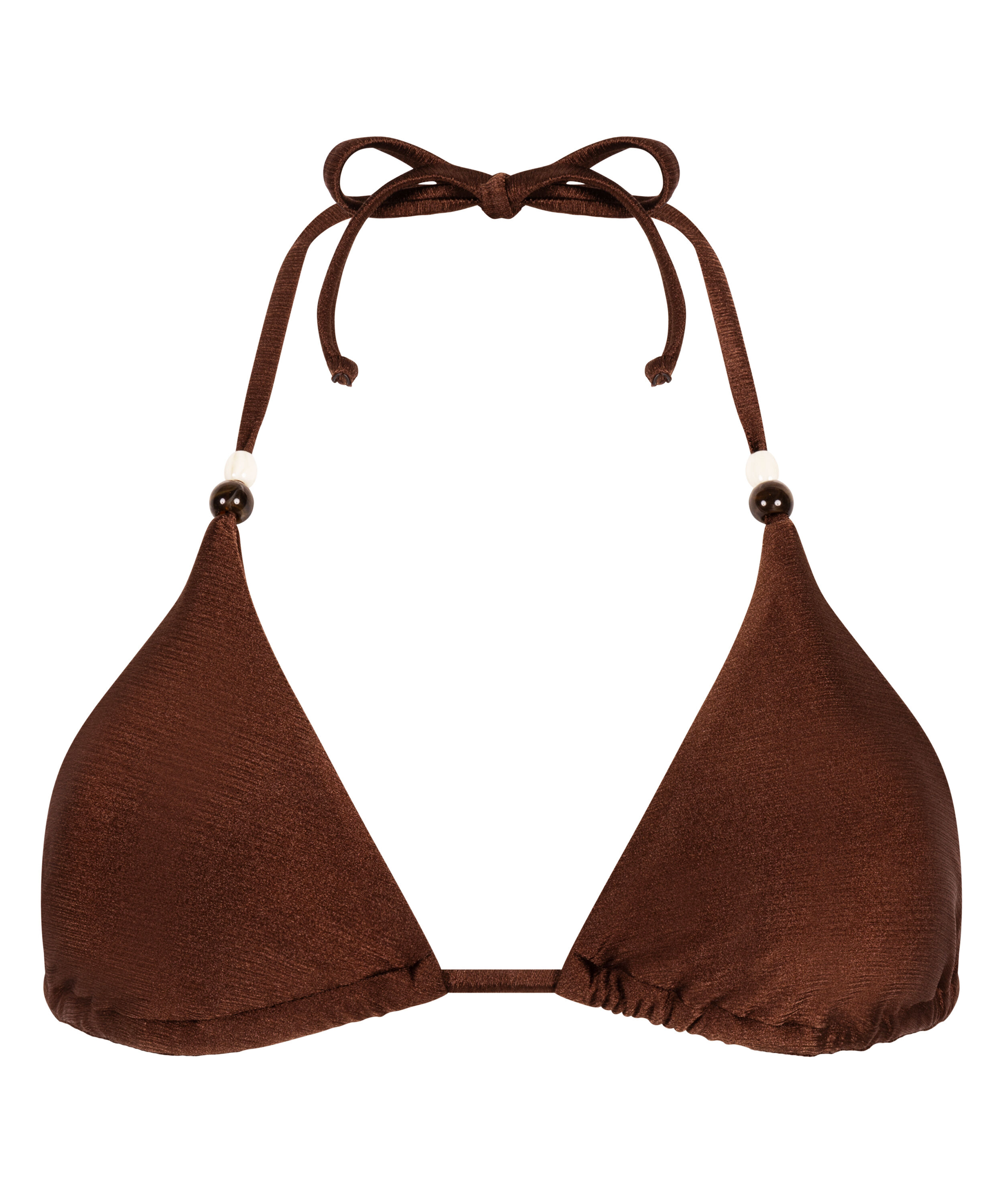 Kallua Triangle Bikini Top, Brown