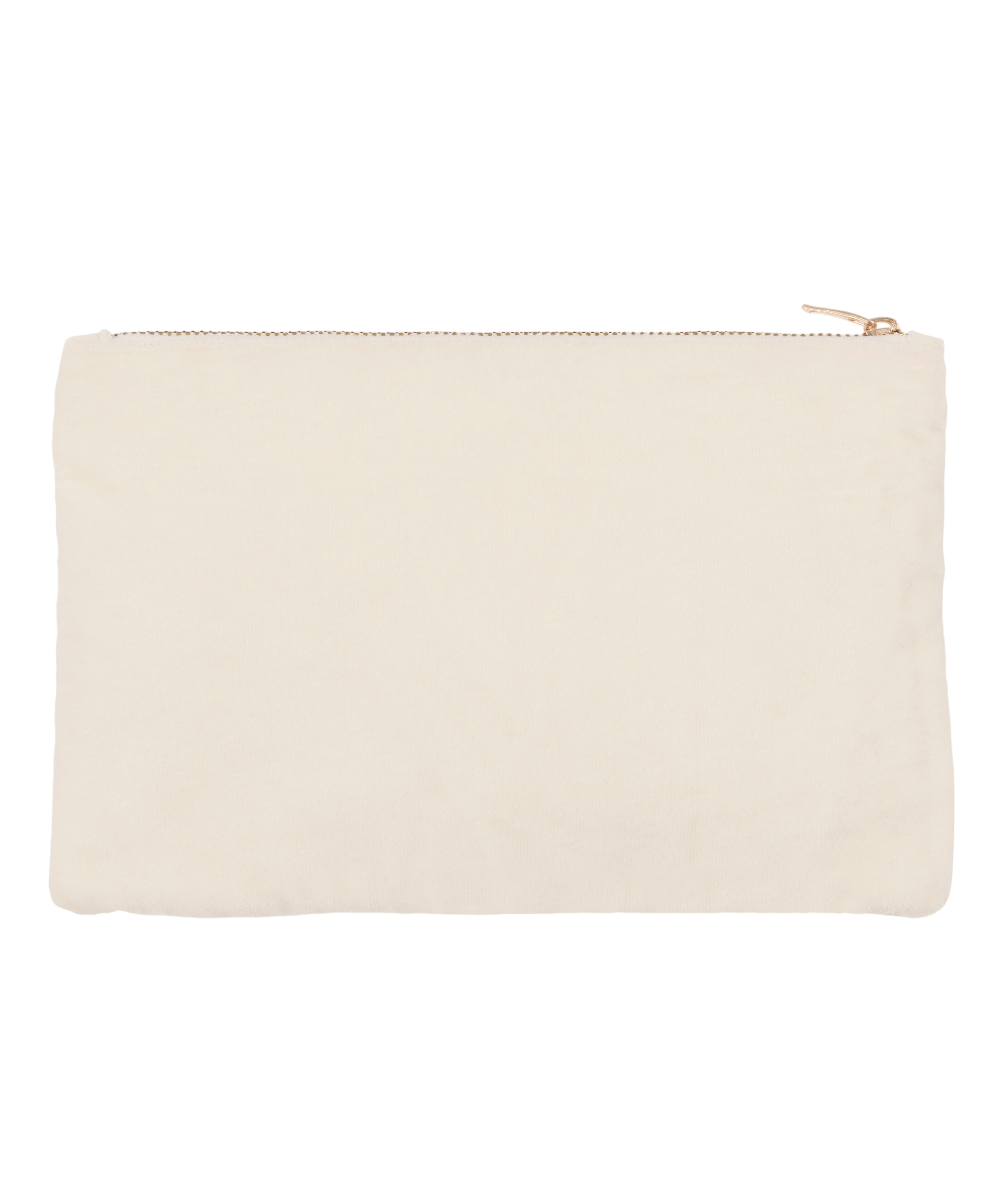 Bear Beaded Pouch, Beige, main