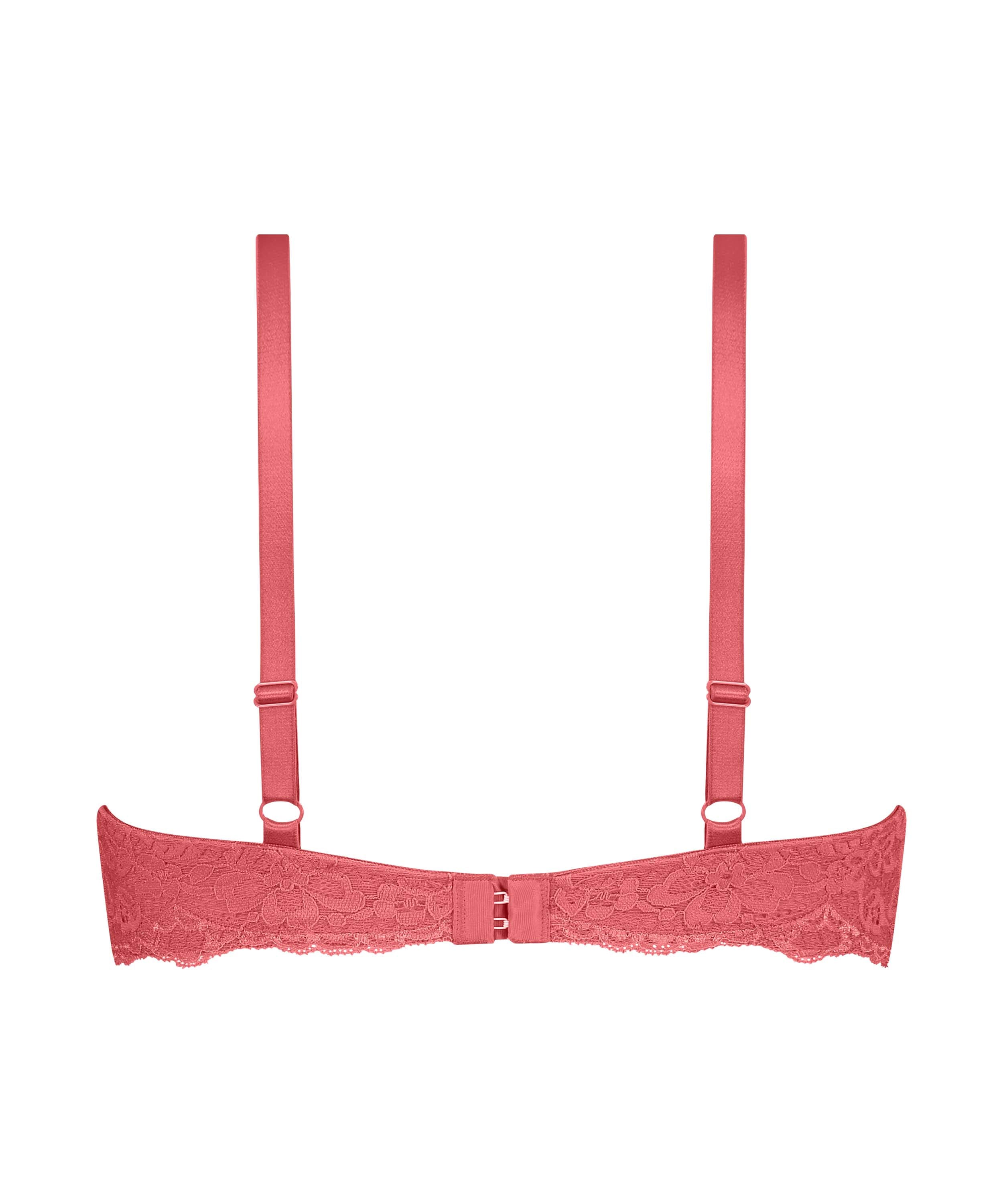 Marine Padded Push-Up Underwired Bra, Red, main