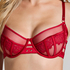 Sable Non-Padded Underwired Bra, Red