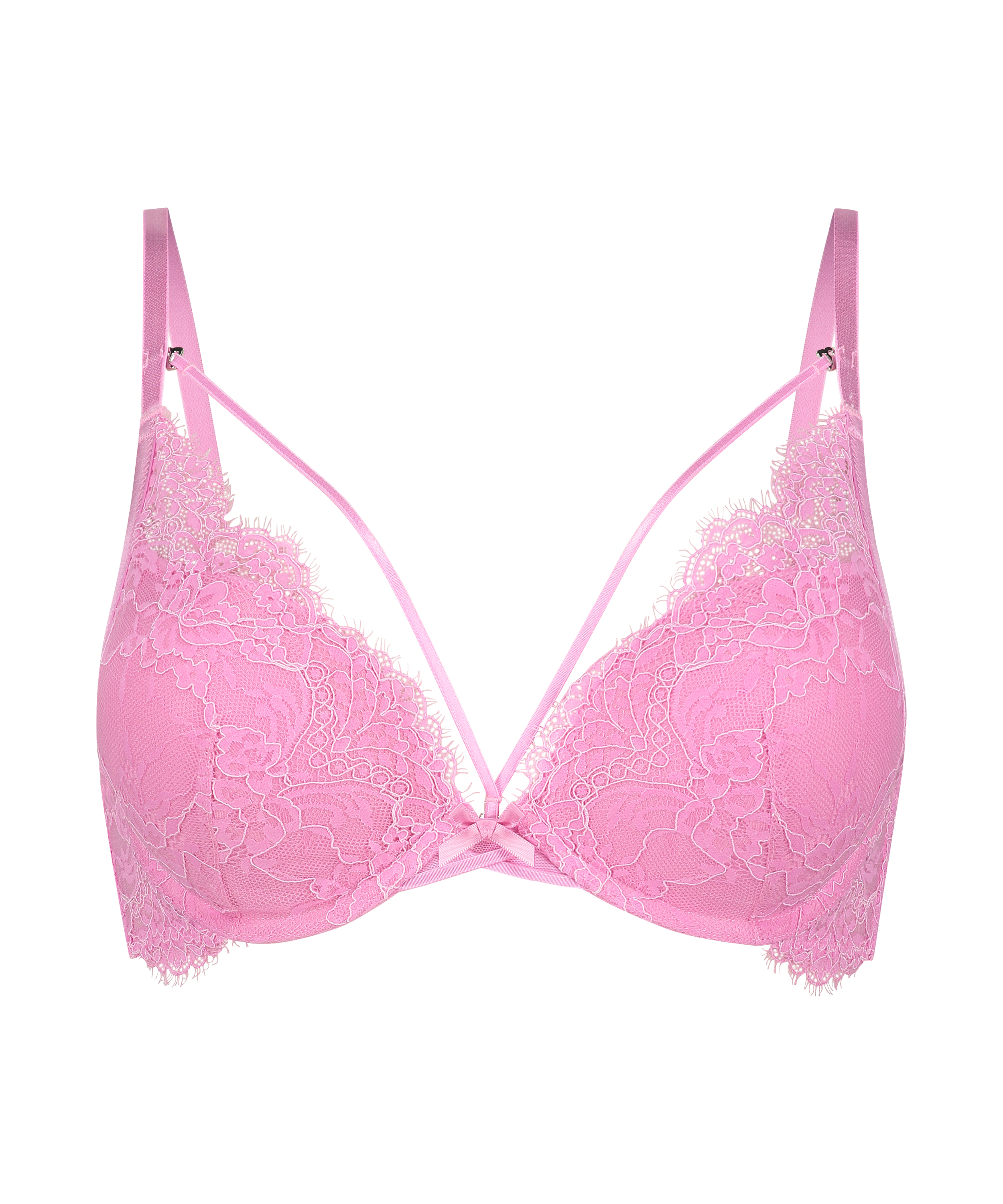 Arabella Padded Underwired Maximiser Bra, Pink, main