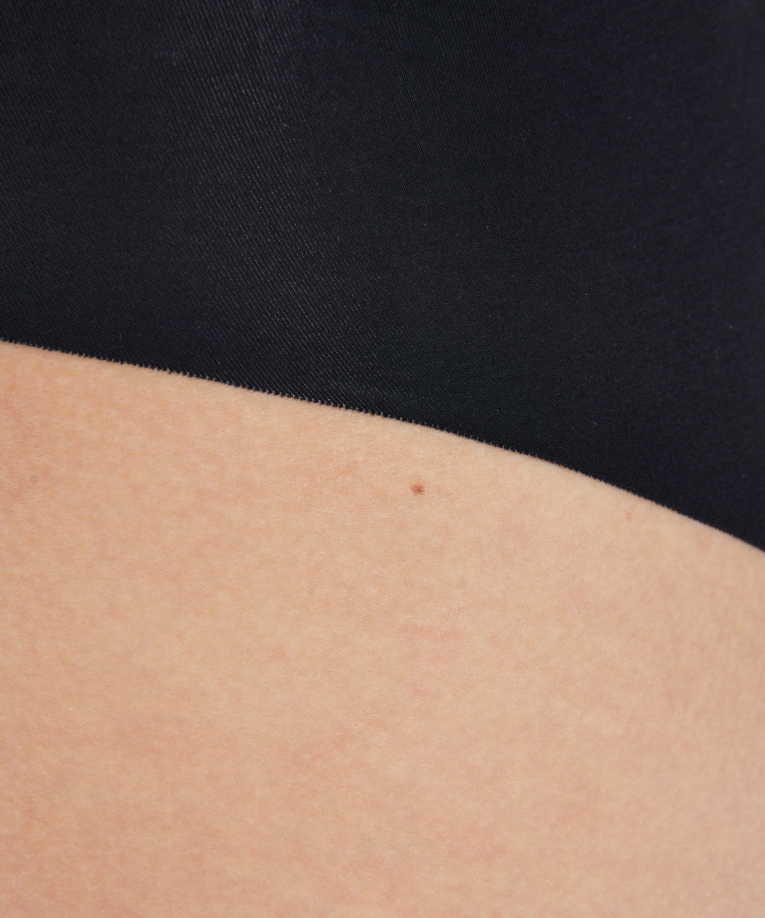 Invisible cotton knickers, Black, main