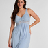 Nora Lace Slip Dress, Blue