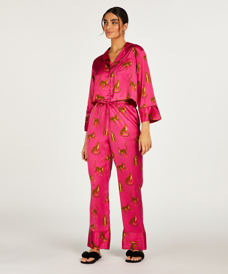 Satin Trousers, Pink