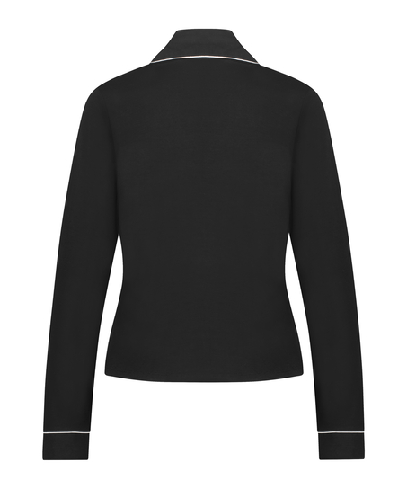 Essential Jersey Long-Sleeved Jacket, Black