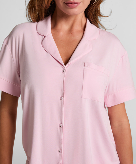 Essential Jersey Short-Sleeved Jacket, Pink