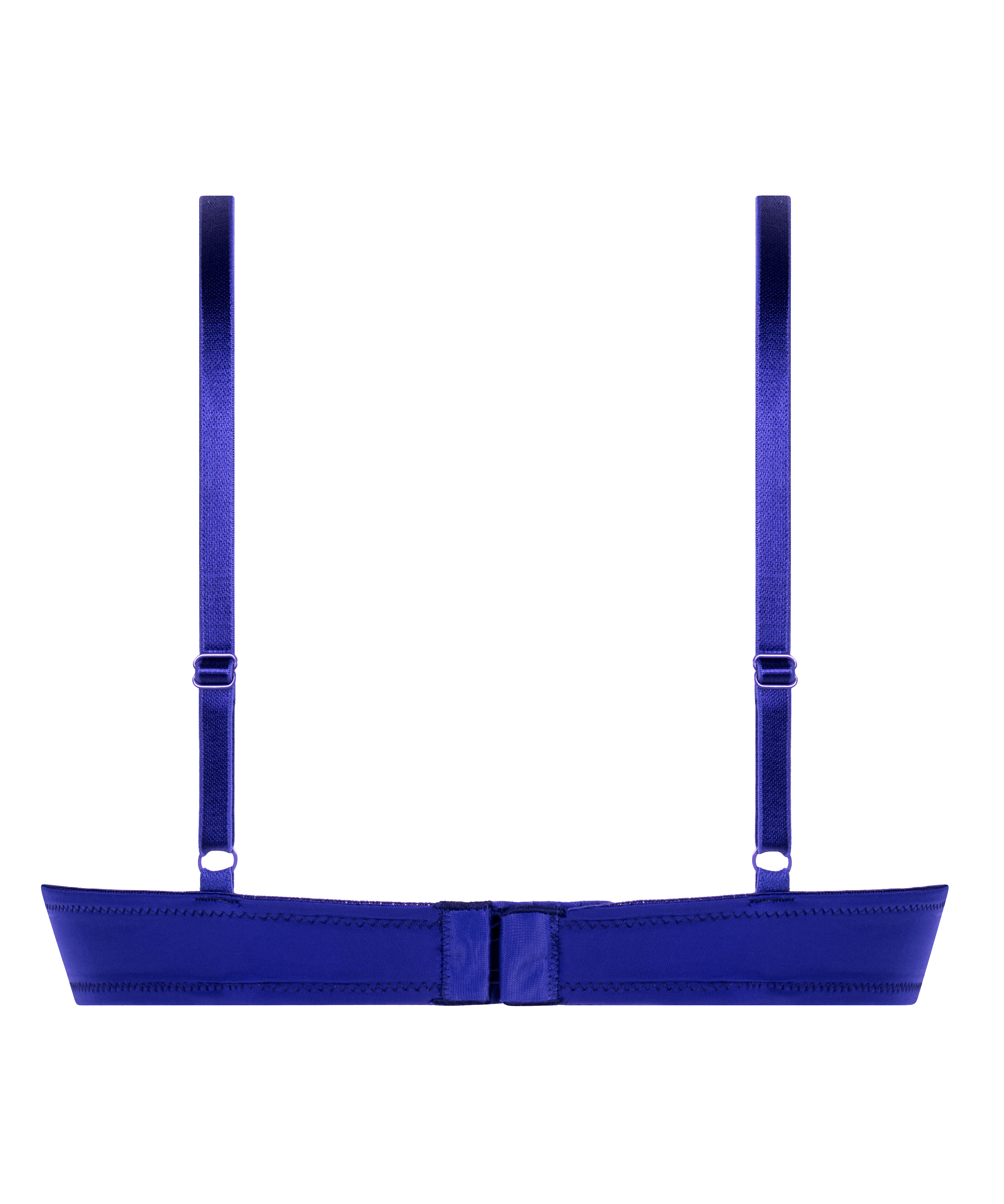 Plunge Padded Underwired Bra, Blue, main