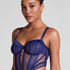 Missy Non-Padded Underwired Longline Bra, Blue