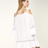 Off Shoulder Tunic, White