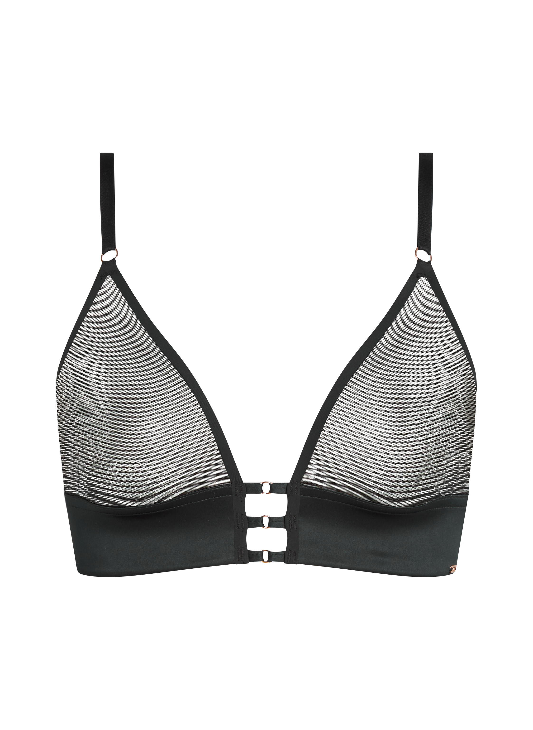 Mesh Essentials Bralette, Black, main