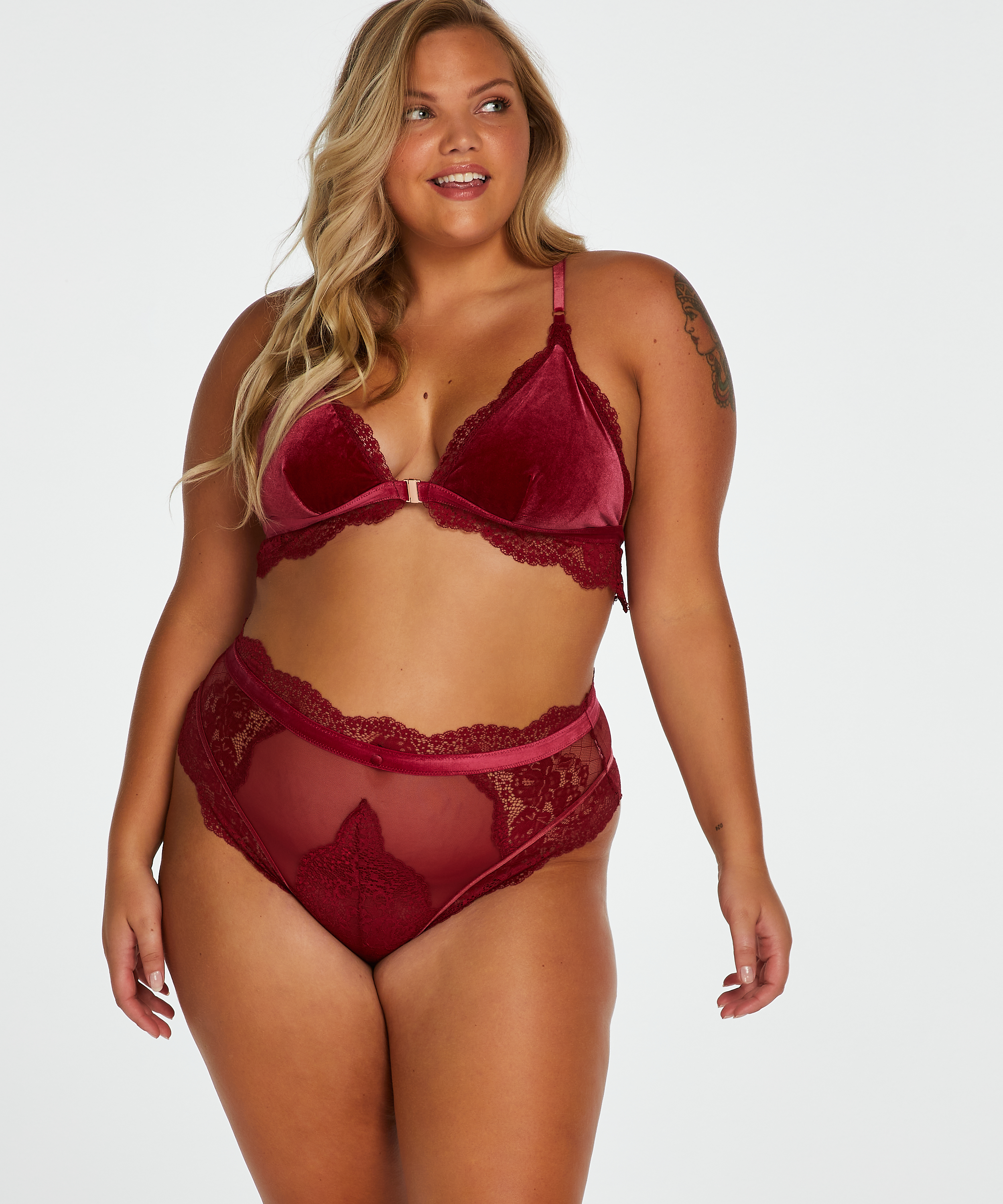 Maureen High Leg Thong Rebecca Mir, Red, main