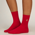 Socks 3 Pair Cotton, Red