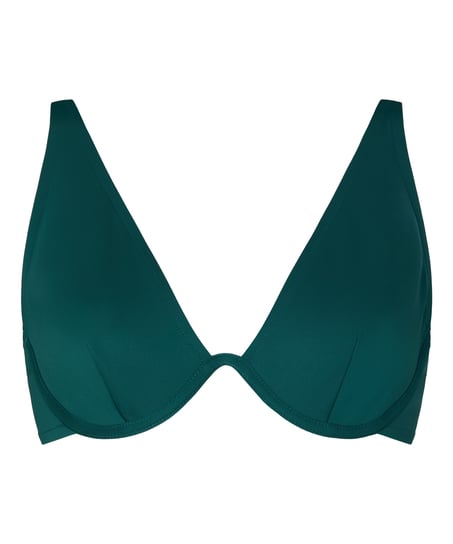 Neoprene Bikini Top, Green