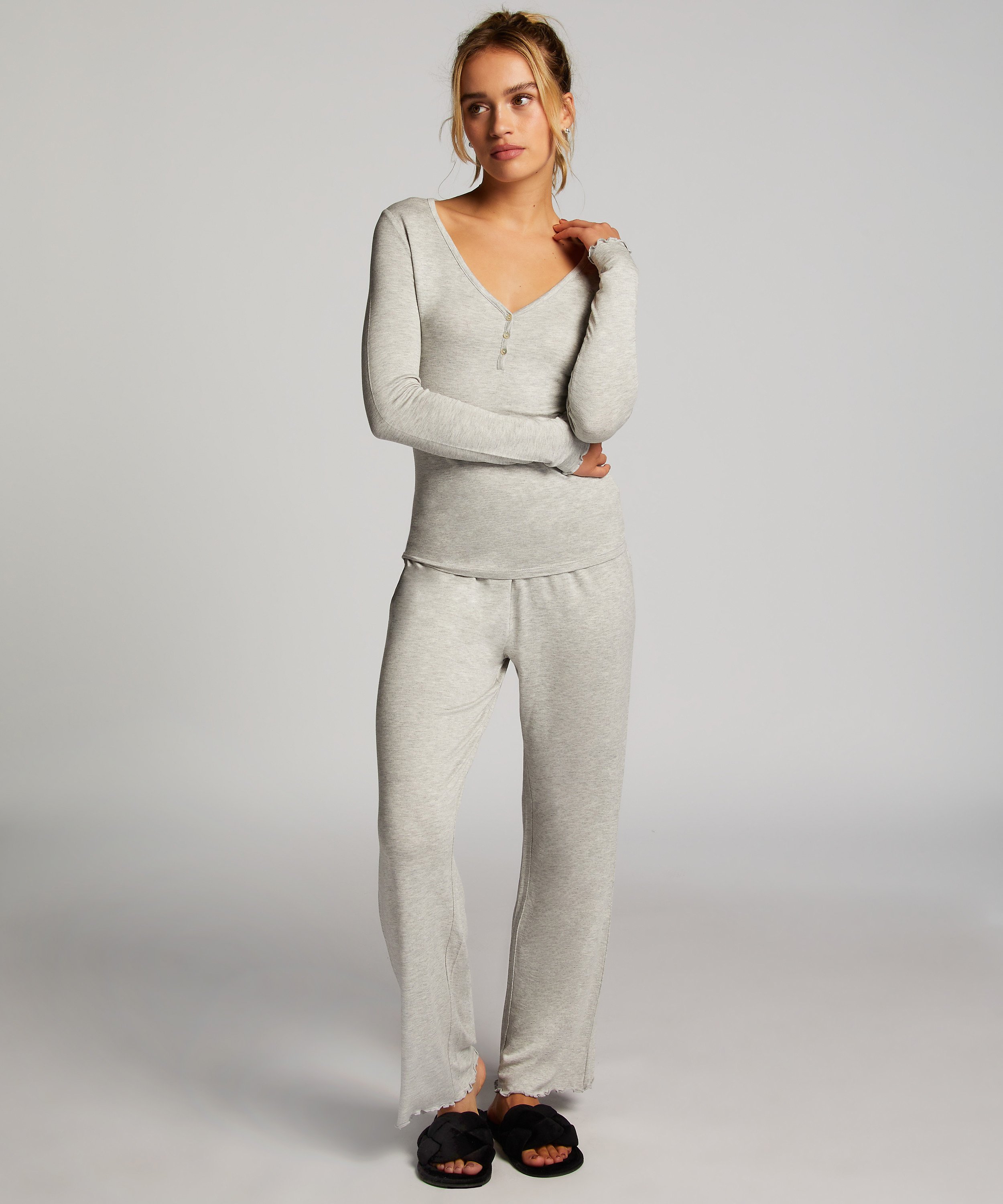 Pajama Set, Gray, main