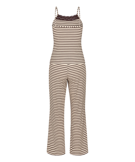 Pyjama Set Lace, Brown