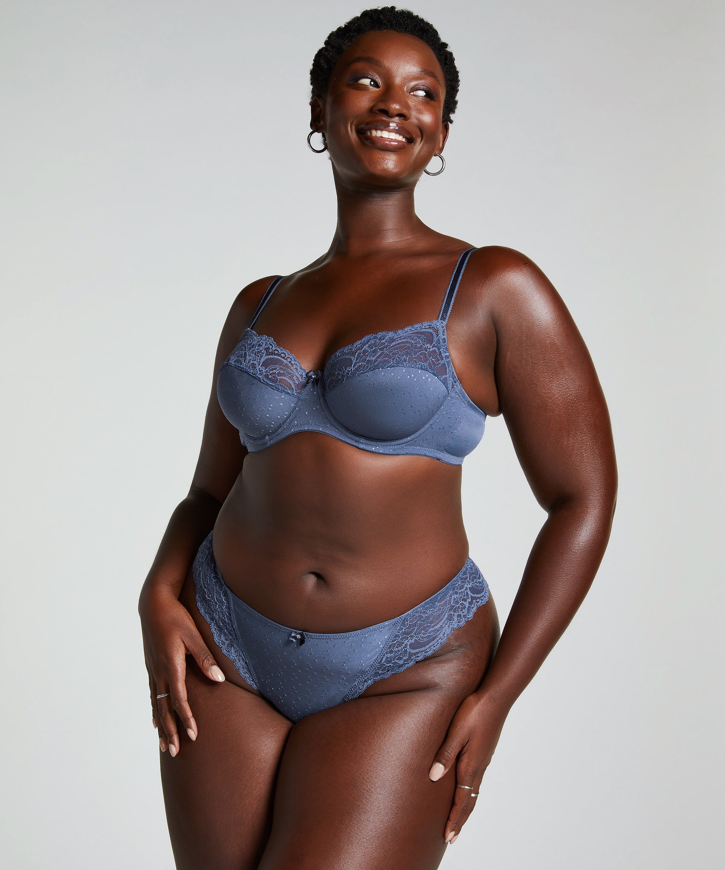 Sophie Non-Padded Underwired Bra, Blue, main