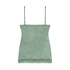 Velours Lace Cami Top, Green