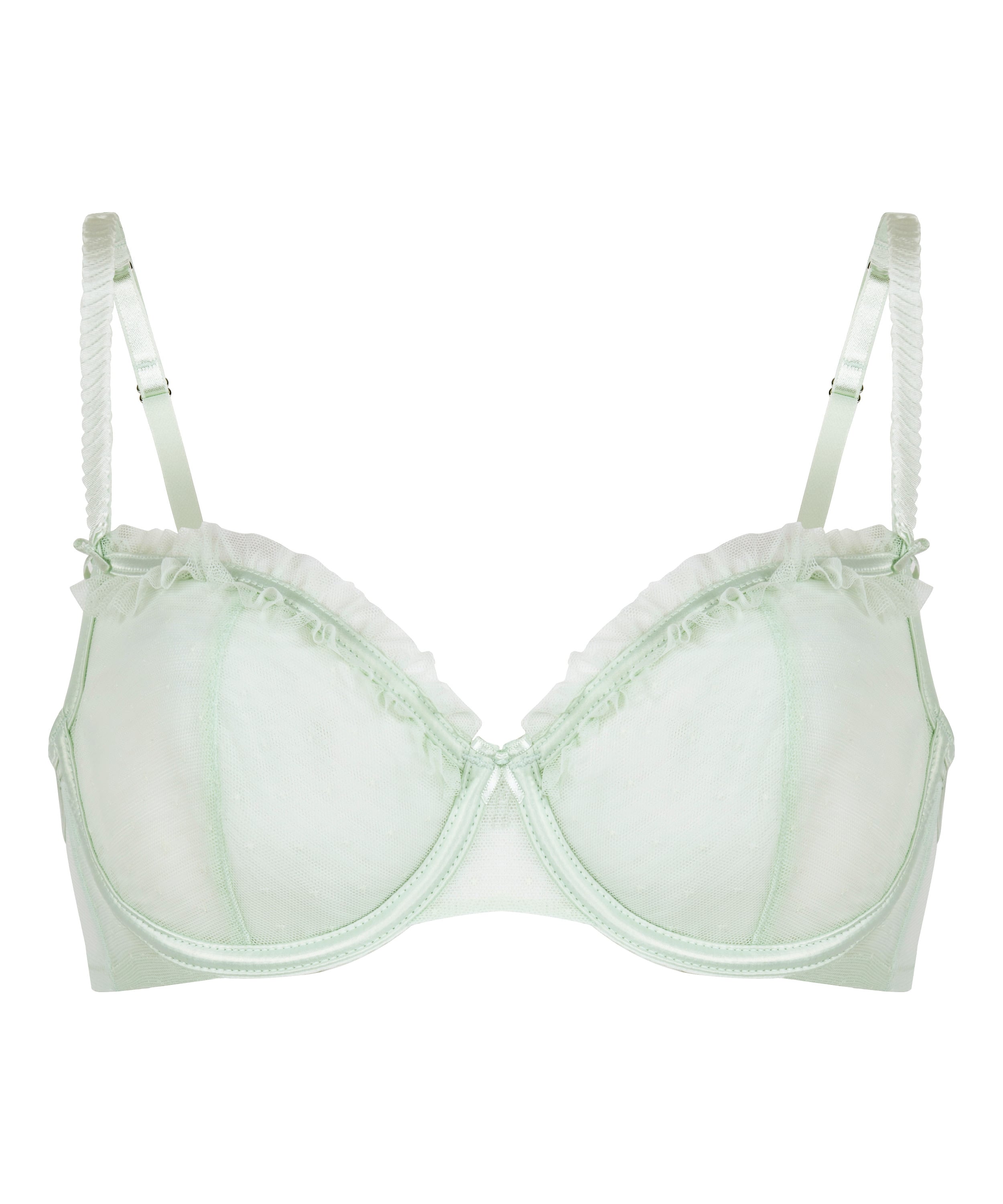 Claudia Non-Padded Underwired Bra, Green, main