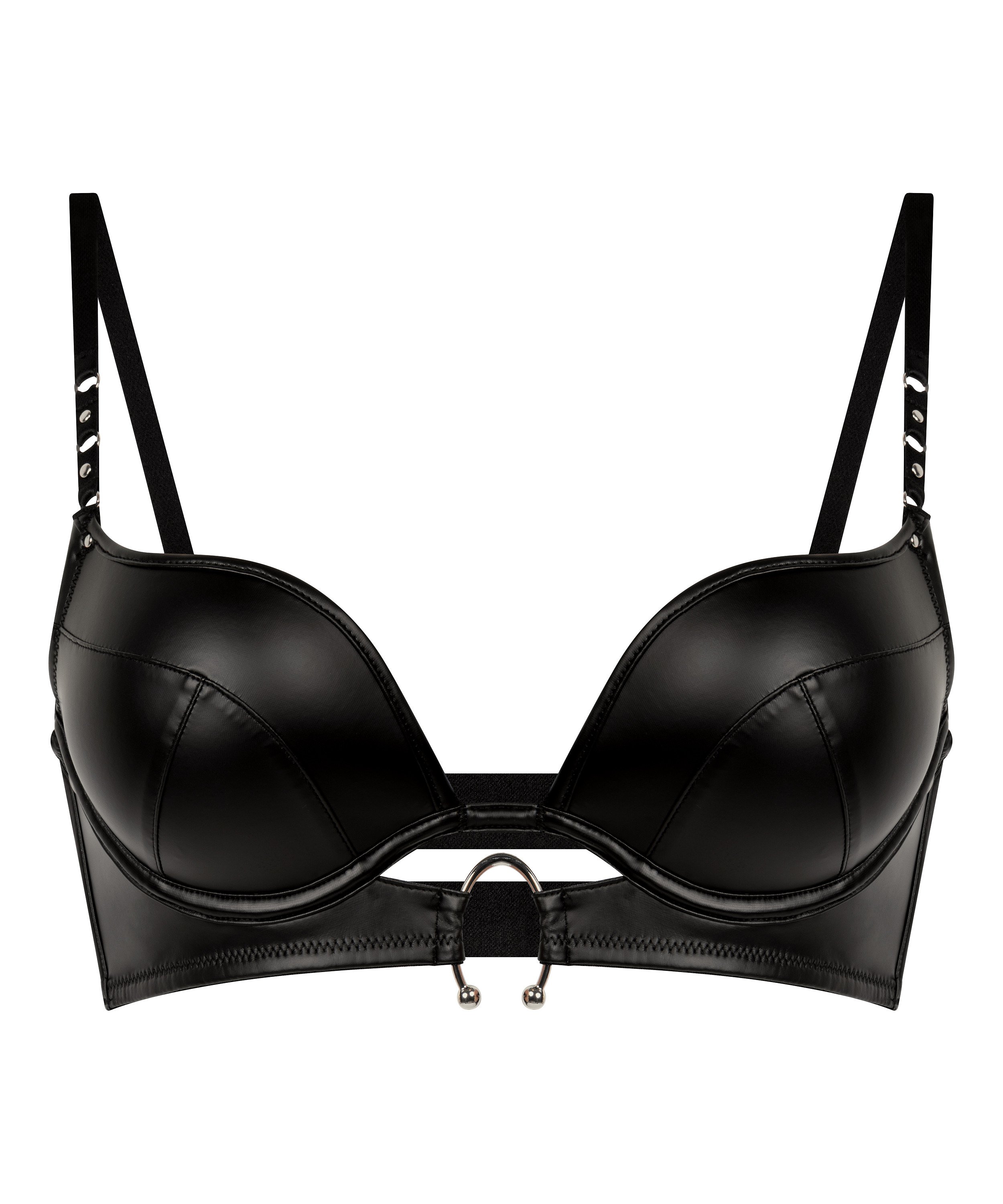 Zelda Push-Up Bra, Black, main