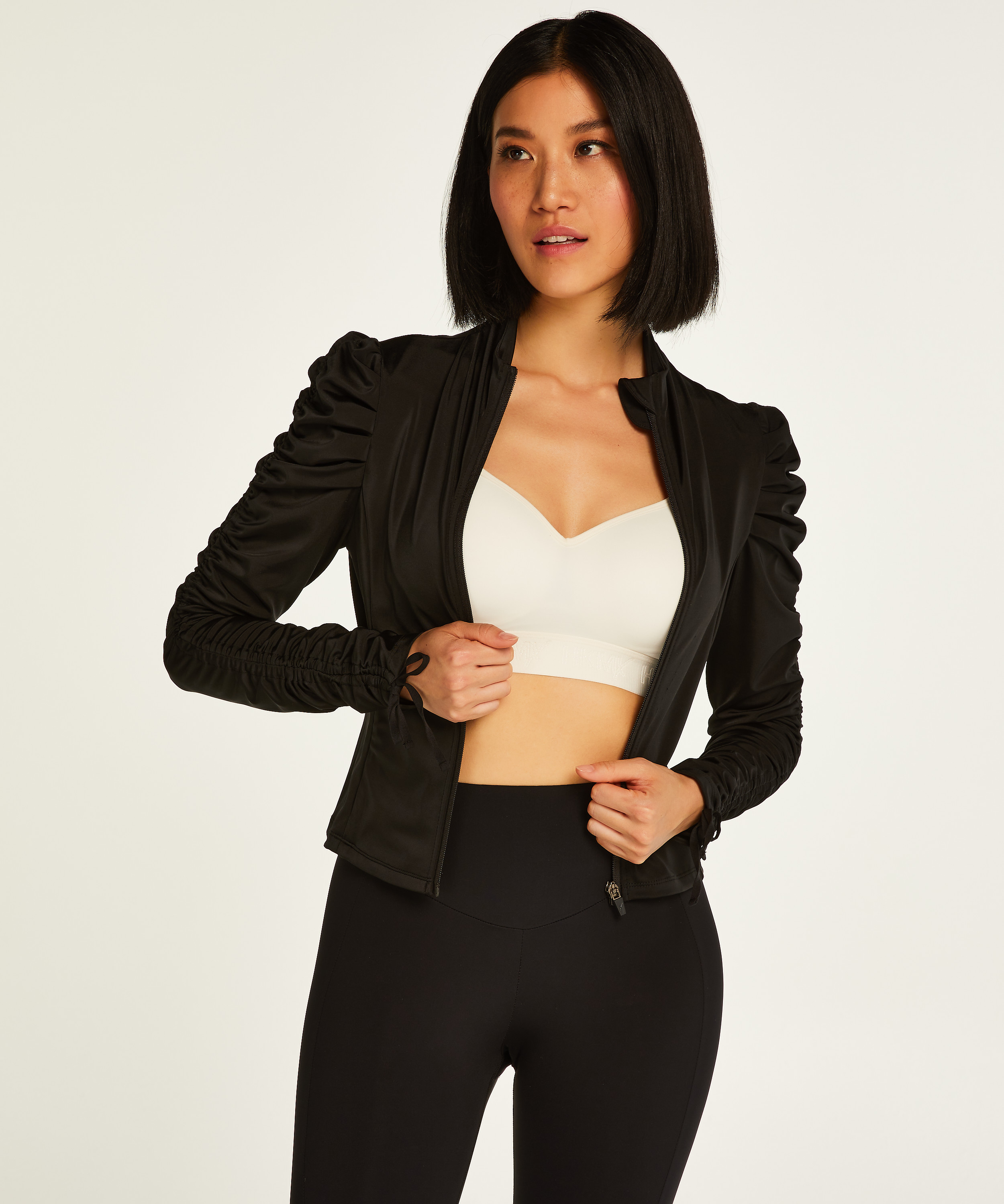 HKMX Ruffle Jacket, Black, main