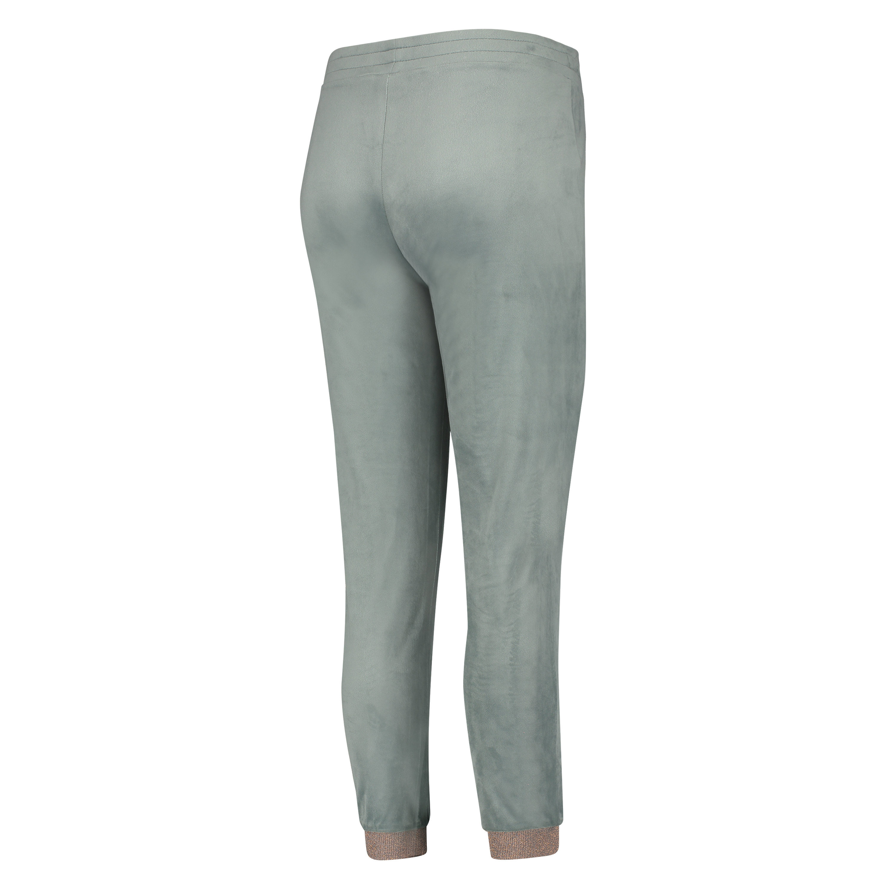 Tall velours Jogging pants, Green, main