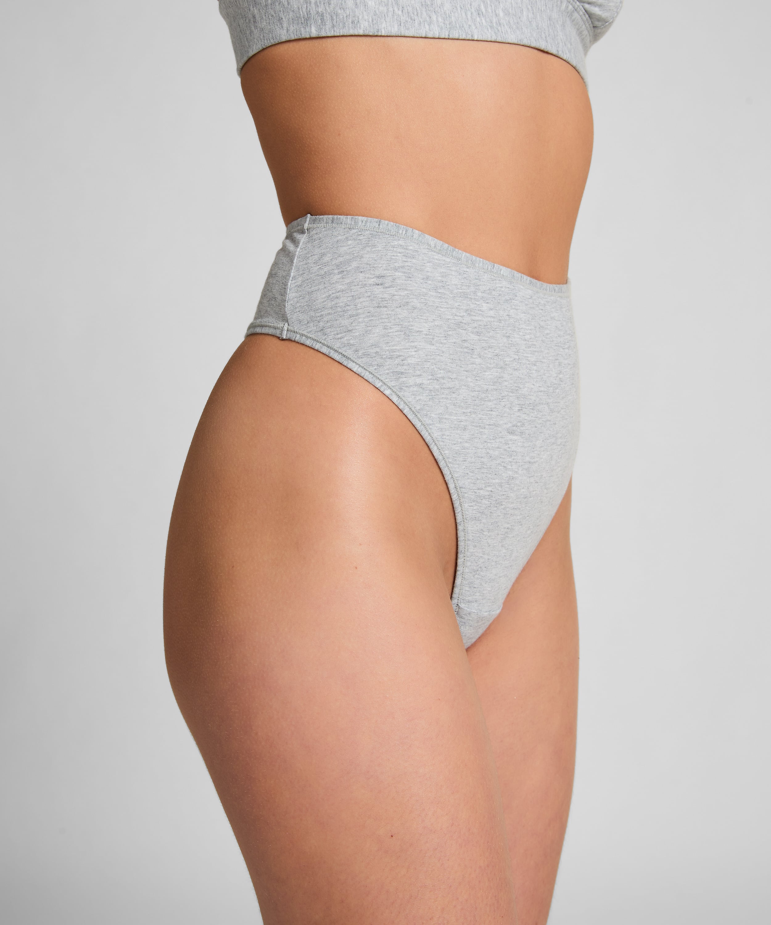 Cotton Thong, Gray, main