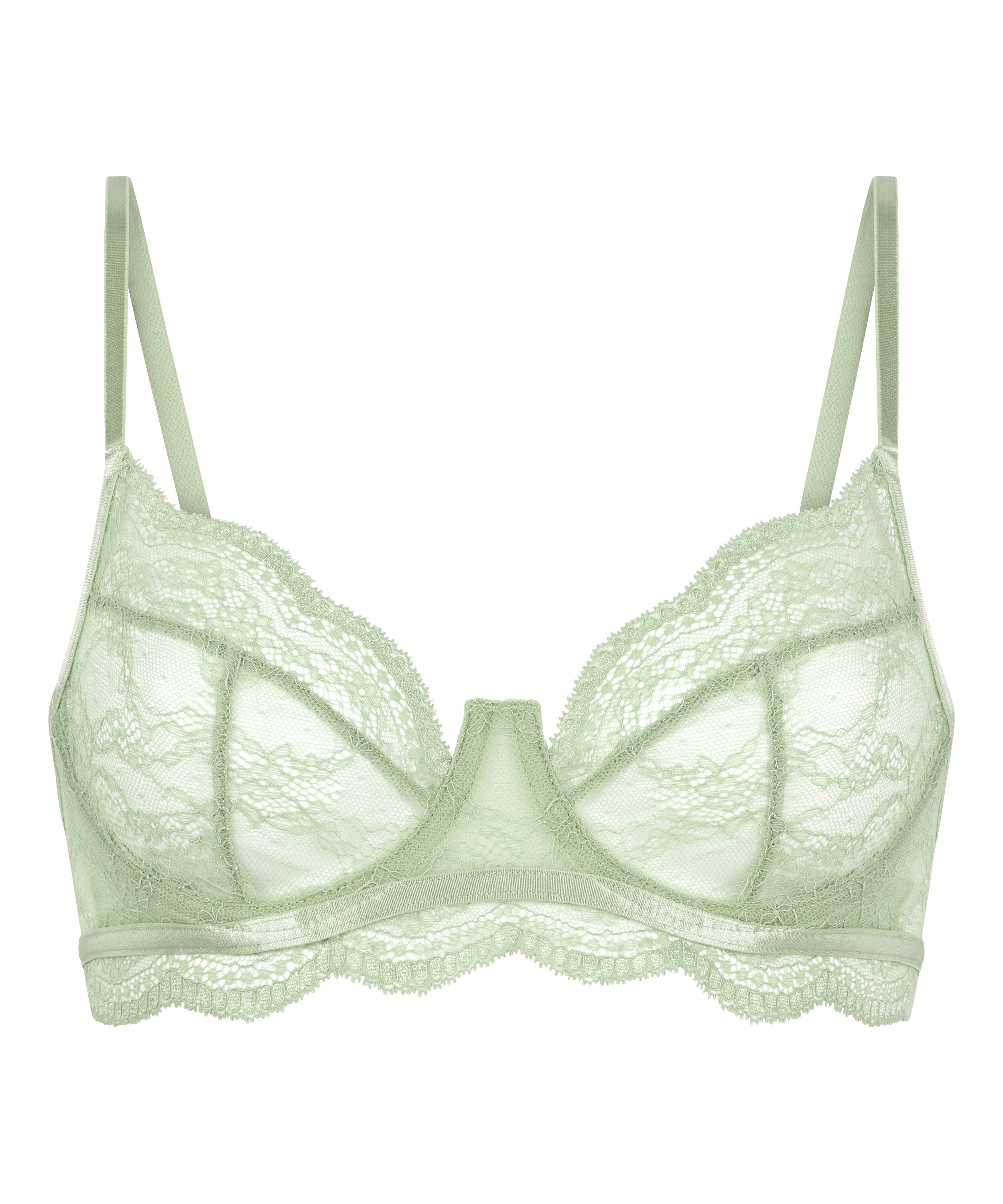 Isabelle Non-Padded Underwired Bra, Green