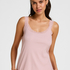 Singlet Rib Jersey Lace, Pink