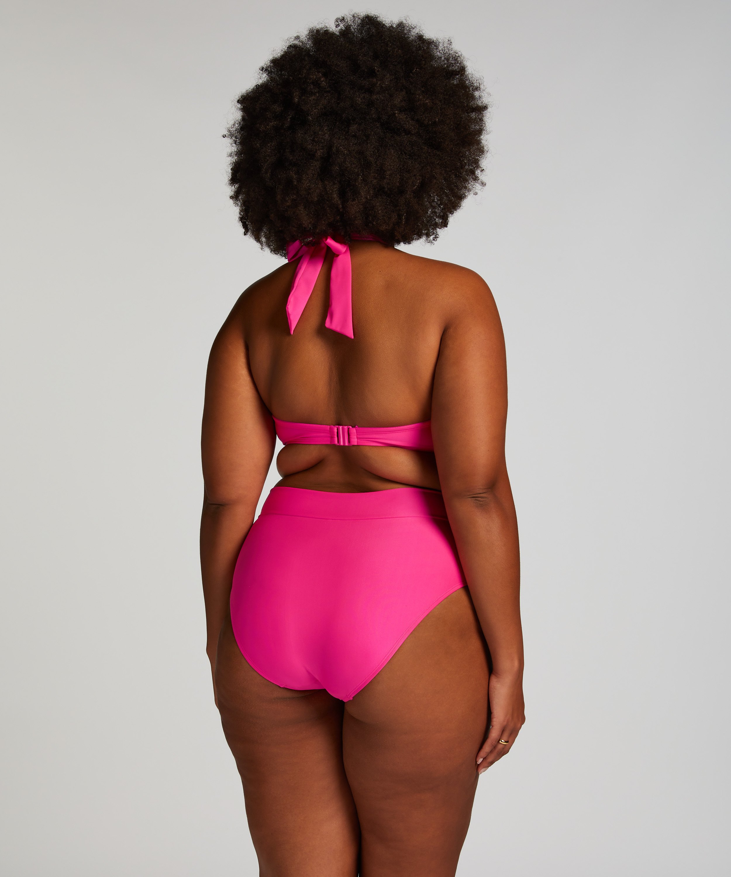 Naples Bikini Crop Top, Pink, main