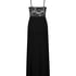 Slipdress Nora Lace Long, Black