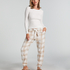 Flannel Pyjama Pants, Beige