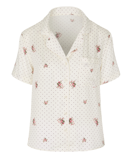 Pyjama Jacket Satin, White