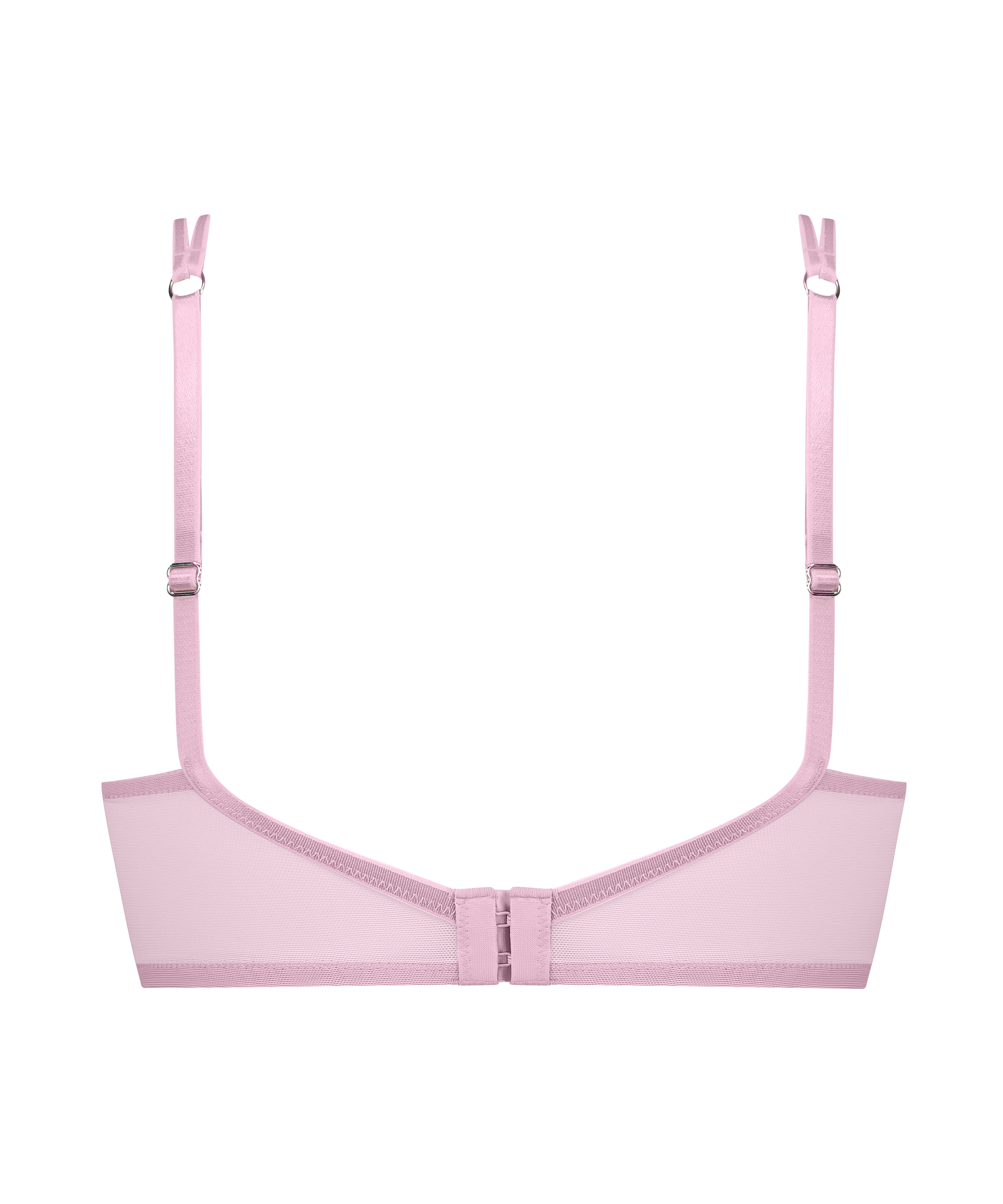 Lidia Padded Longline Push-Up Underwired Bra, Pink, main