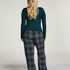 Flannel Pyjama Pants, Green