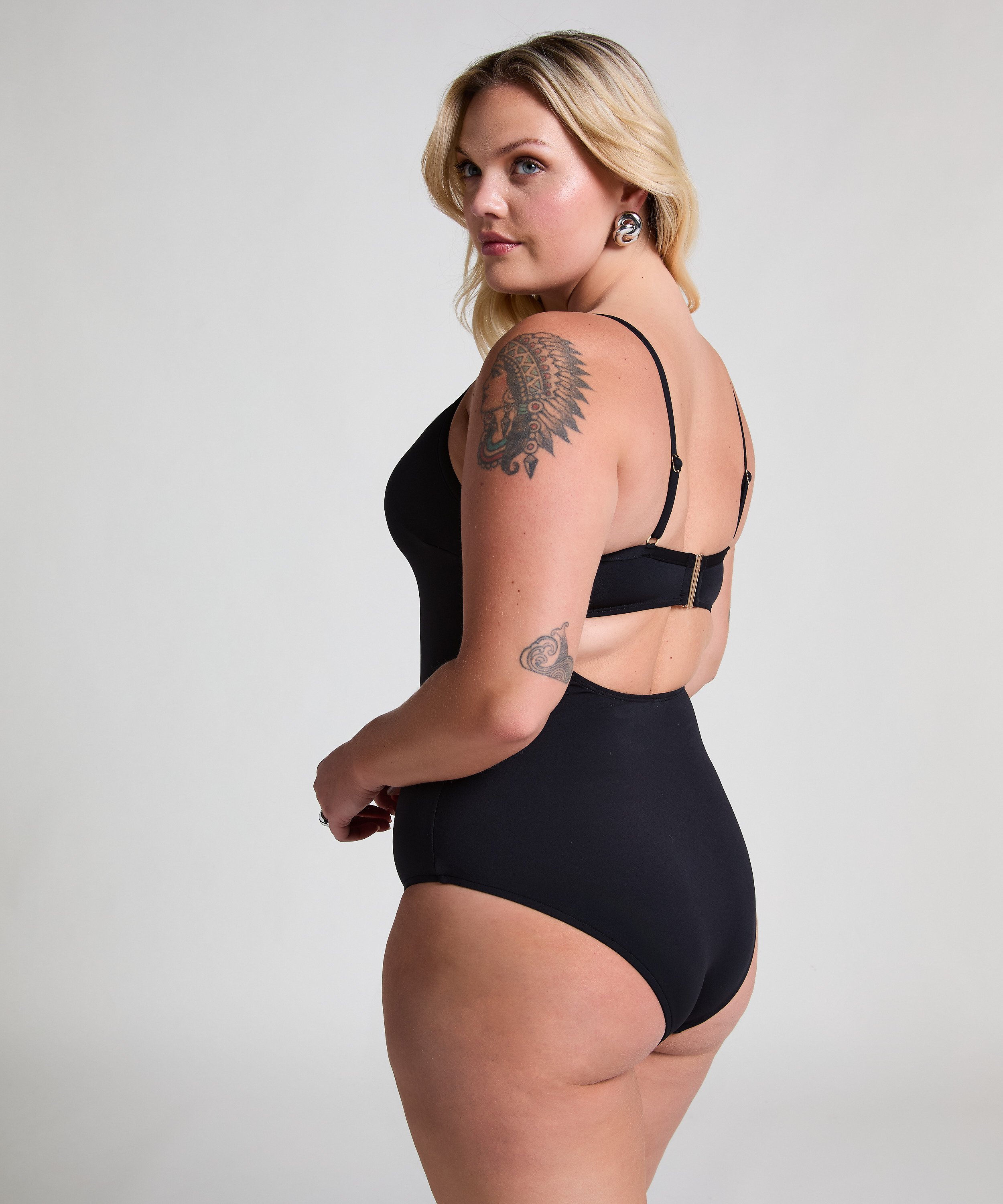 Neoprene Swimsuit, Black, main