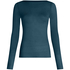 super soft Boatneck Shirt with Cashmere, Blue