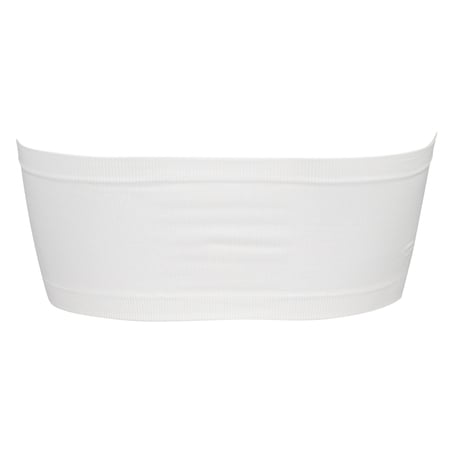 Seamless bandeau top, White